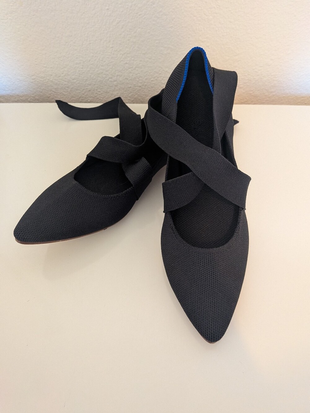 Rothys Black Ballet Flats Pointed  Mary Jane  9